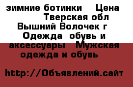 зимние ботинки  › Цена ­ 3 500 - Тверская обл., Вышний Волочек г. Одежда, обувь и аксессуары » Мужская одежда и обувь   